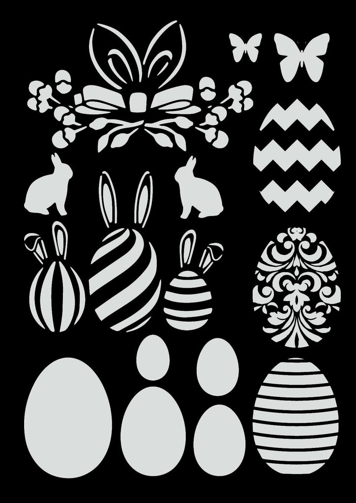 Decoupage Queen Decoupage Queen Easter Bundle Stencil 8 x 11.7 in A3-BluebirdMercantile