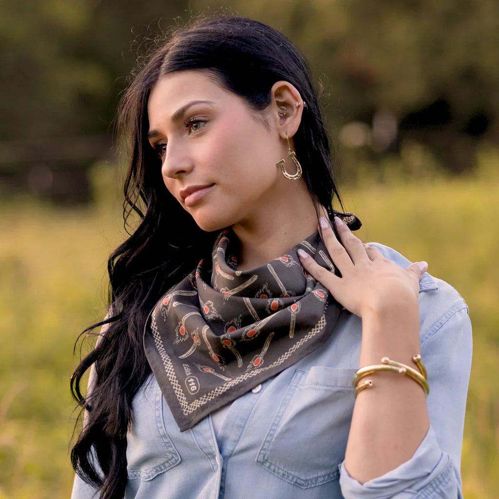 woman wearing bandana