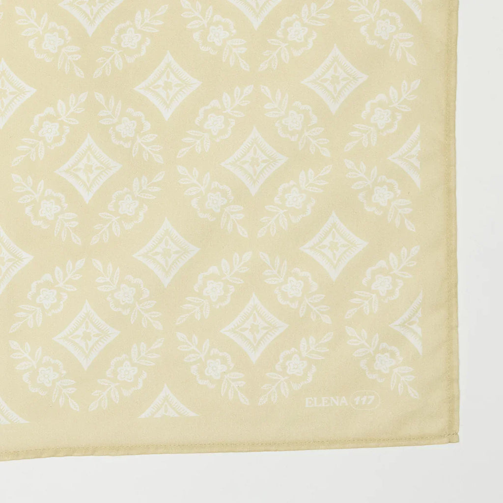 Hanker Elena Premium Cotton Handmade Bandana #117 new Neutral series-BluebirdMercantile