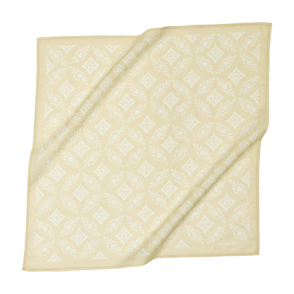 Hanker Elena Premium Cotton Handmade Bandana #117 new Neutral series-BluebirdMercantile