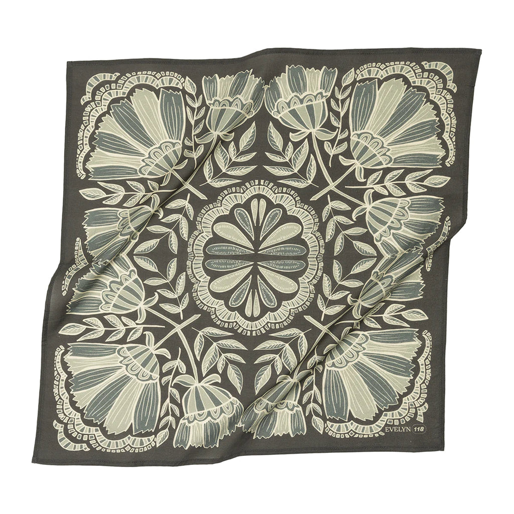 Hanker Evelyn Premium Cotton Handmade Bandana #118 new Neutral series-BluebirdMercantile