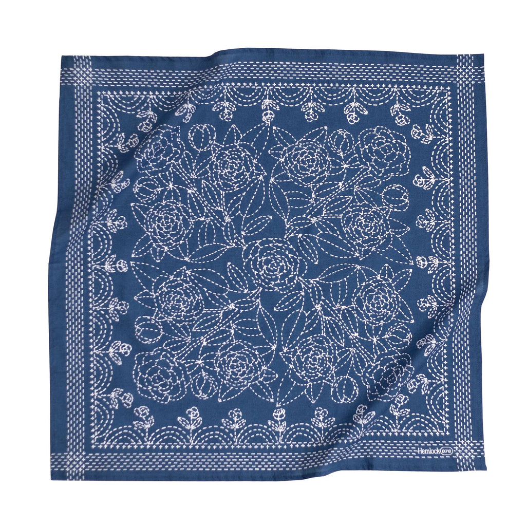 Hemlock Goods Iona # 76 Premium Cotton Handmade Bandana-BluebirdMercantile