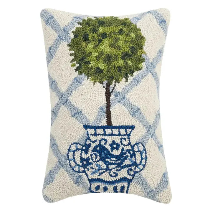 Hooked pillows- various designs-BluebirdMercantile