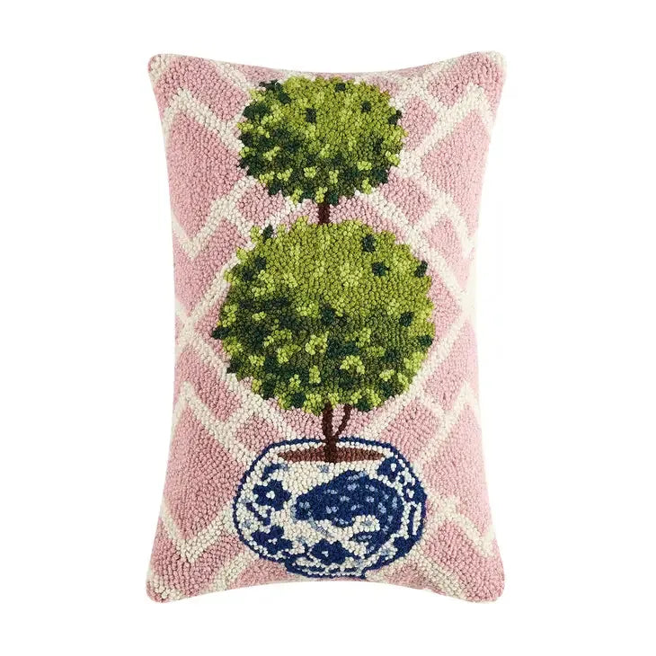 Hooked pillows- various designs-BluebirdMercantile