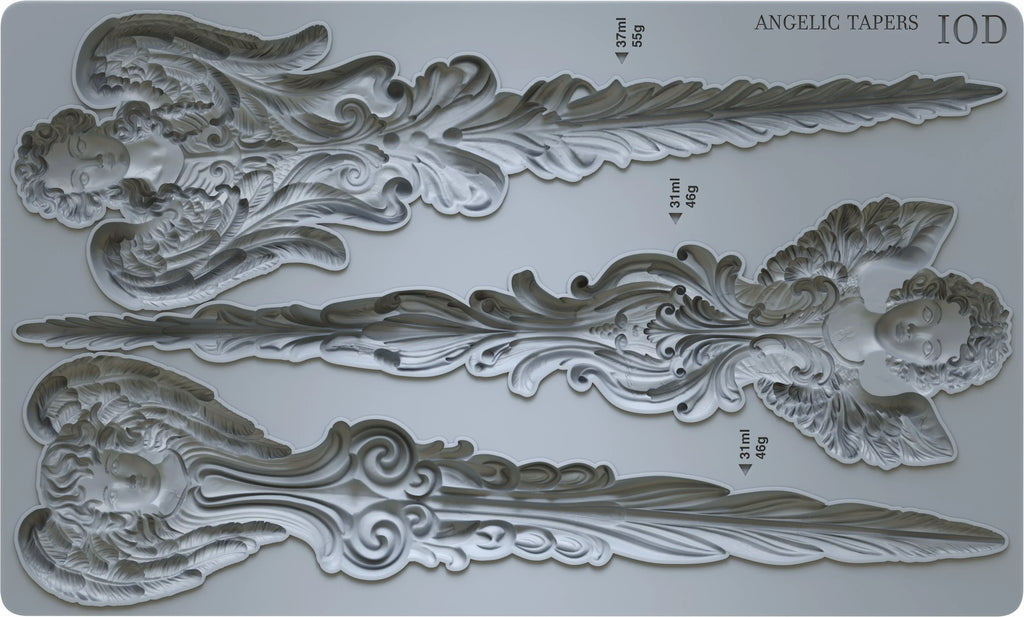 Iron Orchid Design Angelic Tapers 6x10 IOD Mould Limited Edition - Decor Mould