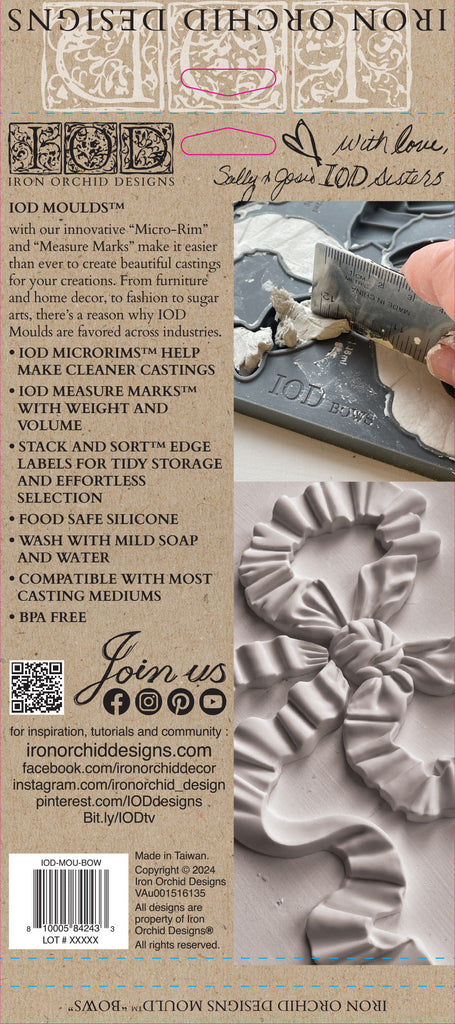 Iron Orchid Design Bows 6x10 IOD Mould™-BluebirdMercantile