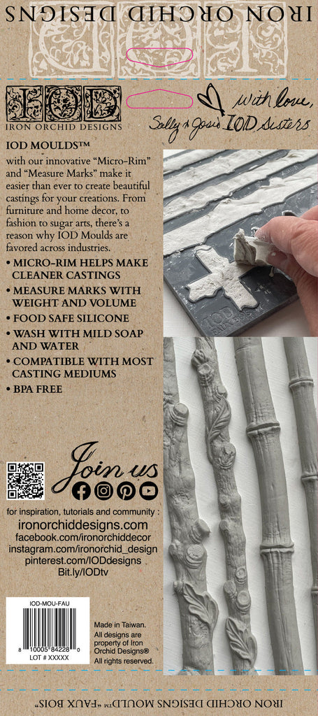 Iron Orchid Design FAUX BOIS 6×10 DECOR MOULD™-BluebirdMercantile