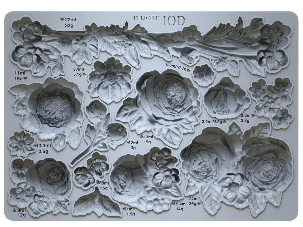 Iron Orchid Design Felicite 5x7 IOD Mould™-BluebirdMercantile