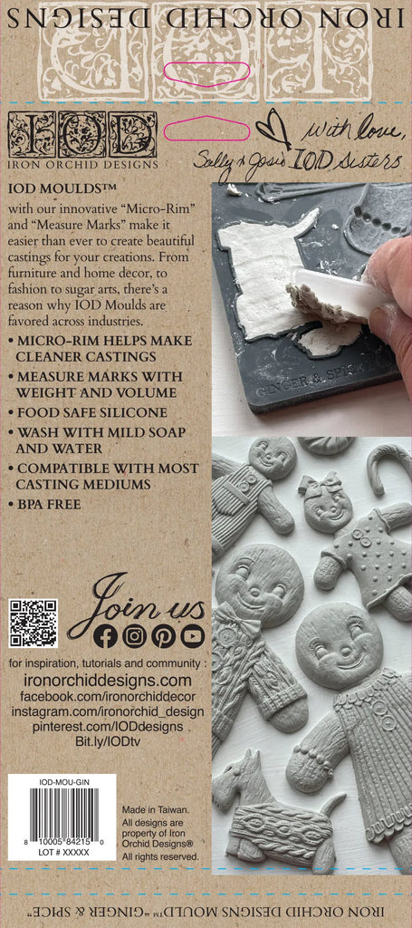 Iron Orchid Design Ginger & Spice 6×10 Decor Mould™ limited edition-BluebirdMercantile