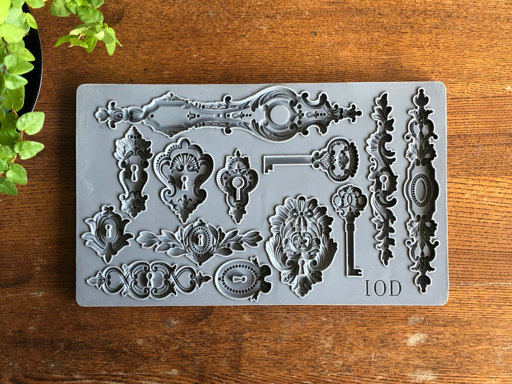 Iron Orchid Design LOCK & KEY 6×10 DECOR MOULDS™-BluebirdMercantile