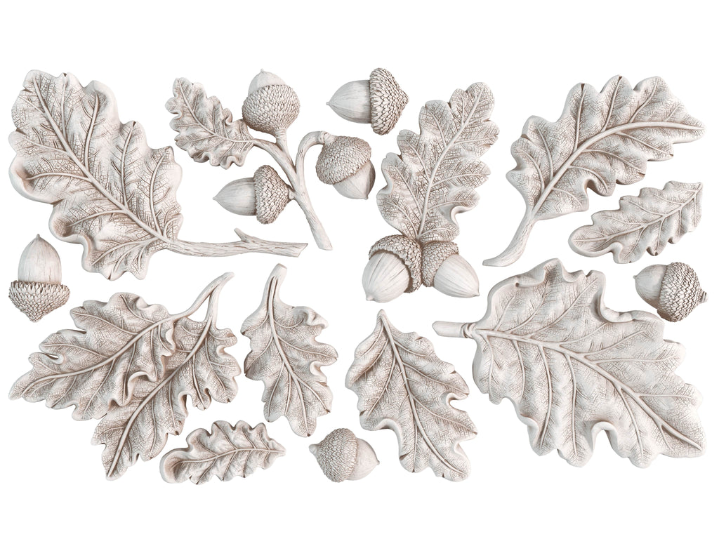 Iron Orchid Design Oak Leaves & Acorns 6x10 IOD Mould™-BluebirdMercantile