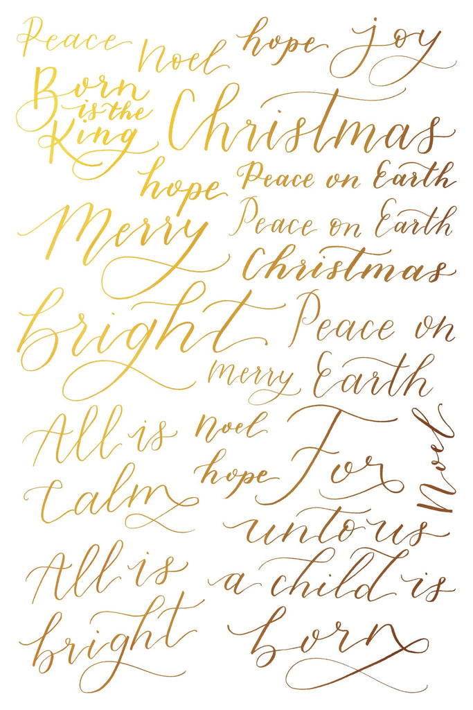 Iron Orchid Design Tinsel 8 pages 8x12 Pad™ Gold Foil DECOR TRANSFER™ Limited Edition - Foil Decor Transfer