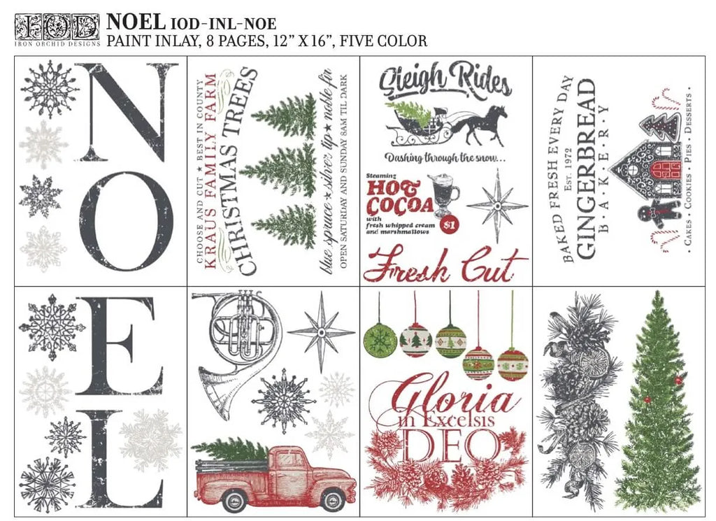 Iron Orchid Designs Noel Paint Inlay *Limited Edition* 2022-BluebirdMercantile