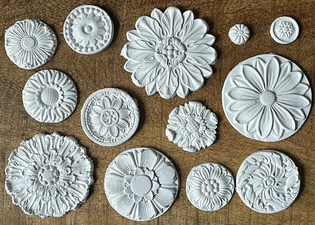 Iron Orchid Designs Rosettes 6×10 DECOR MOULDS-BluebirdMercantile