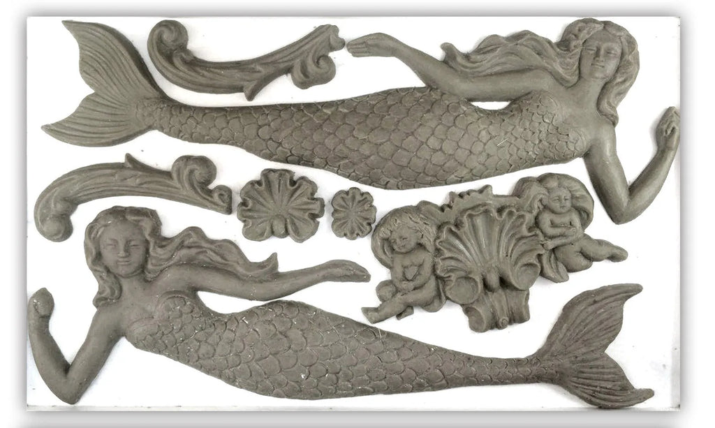 Iron Orchid Designs Sea Sisters 6x10 Decor Moulds™-BluebirdMercantile