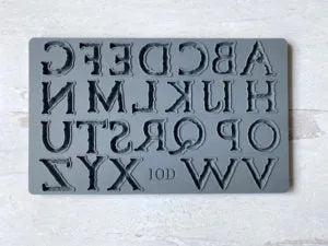 Iron Orchid Designs Victoria Letters mould 6 x 10 in-BluebirdMercantile